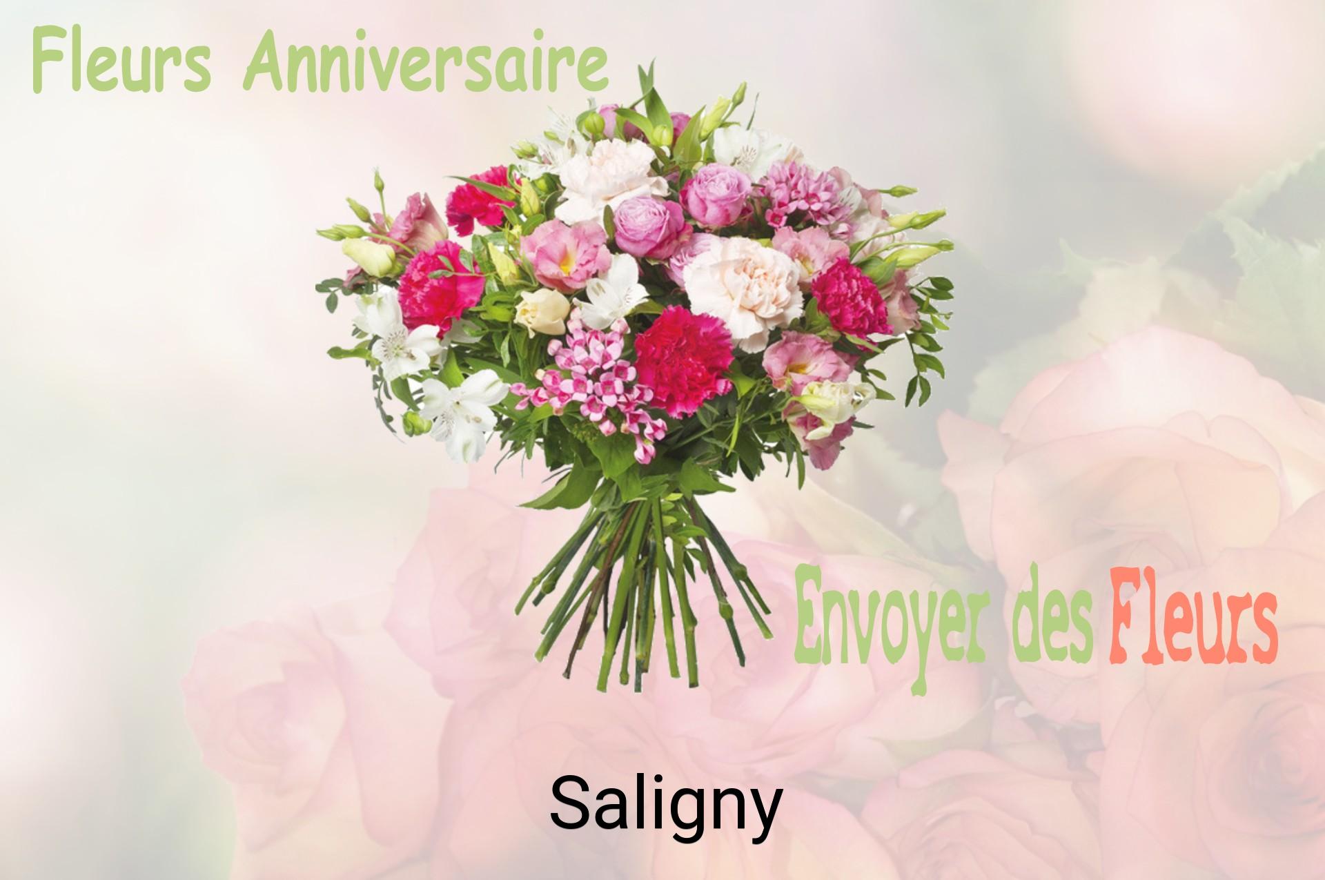 Bouquet de fleurs d’anniversaire livré à Saligny